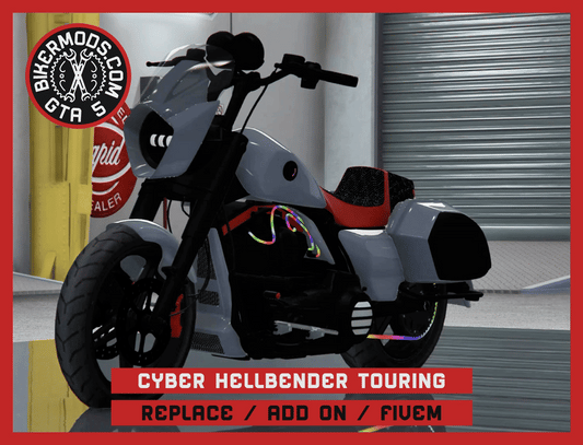 Cyber Hellbender Touring (Replace / Add On / FiveM) Animated RGB Lights 305k Poly