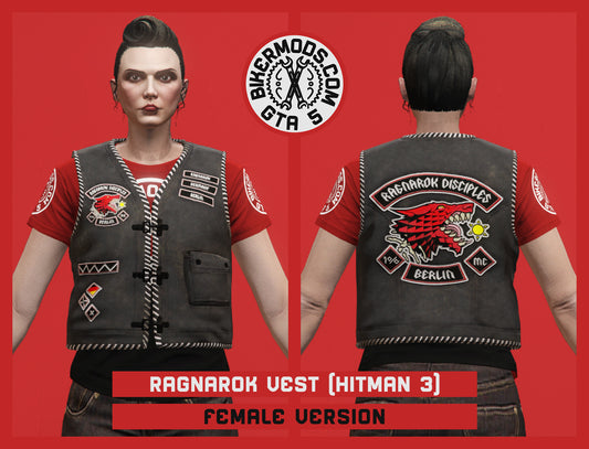 Ragnarok Biker Vest (Female) Hitman 3