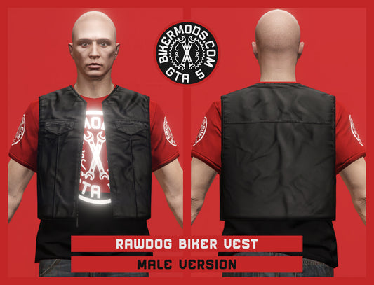 Rawdog Biker Vest (Male) Stealth Style