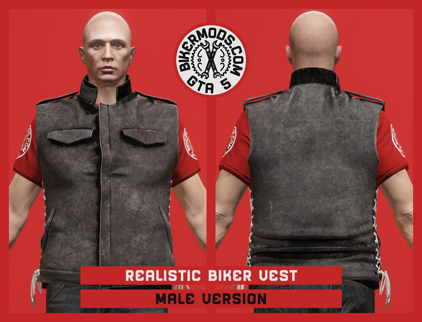 Realistic Biker Vest (Male)