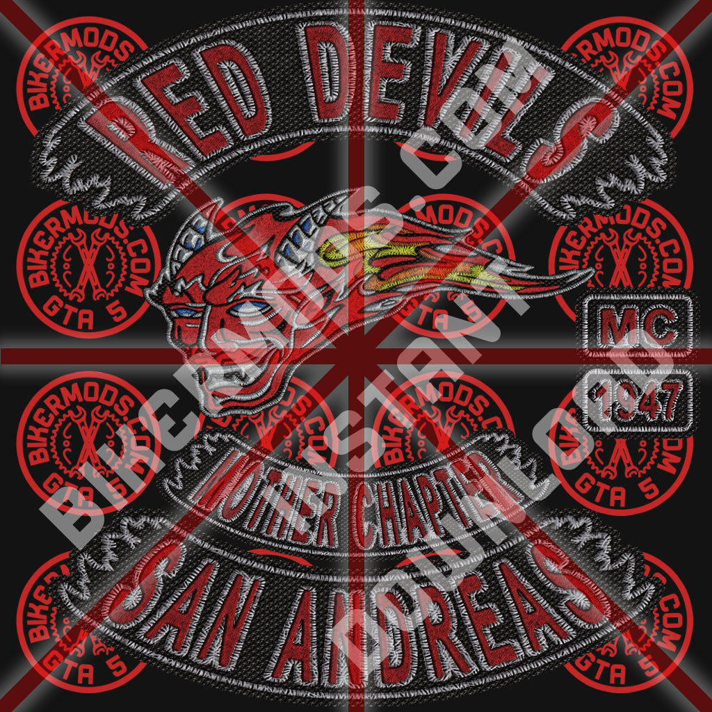 Red Devils MC (San Andreas) Mother Chapter White Flame Style