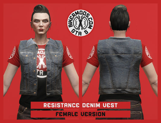 Resistance Blue Denim Vest (Female)