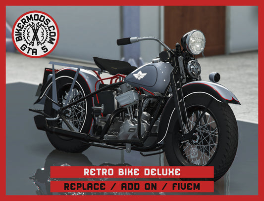 Retro Bike Deluxe (Replace / Add On / FiveM) 308k Poly