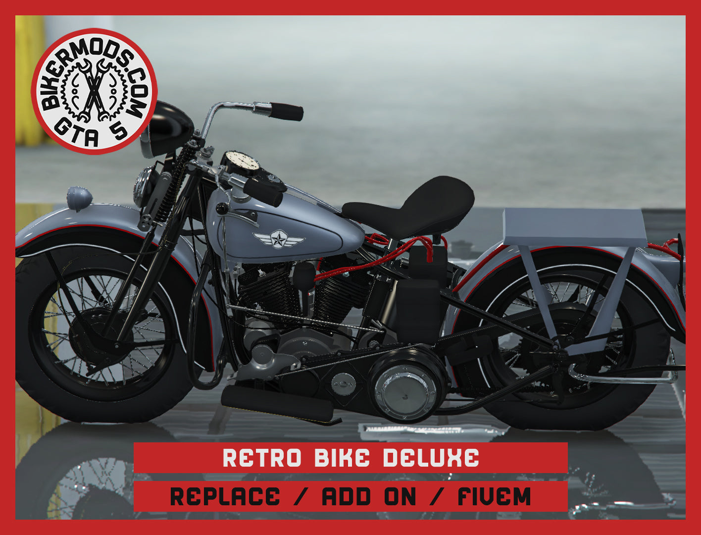 Retro Bike Deluxe (Replace / Add On / FiveM) 308k Poly