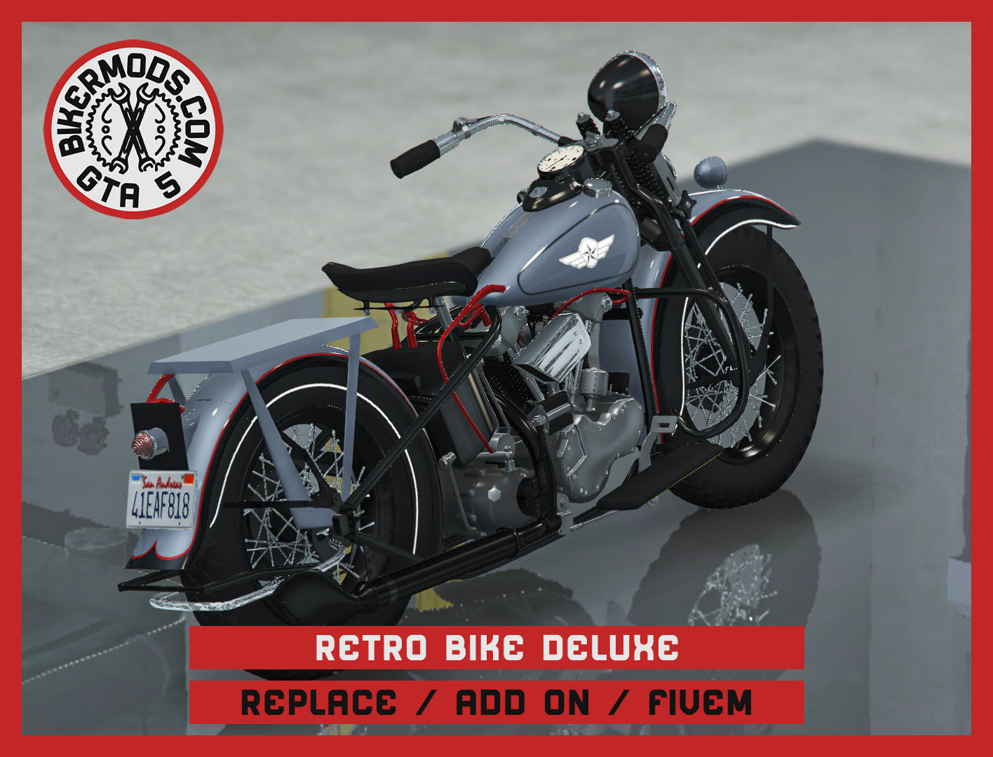 Retro Bike Deluxe (Replace / Add On / FiveM) 308k Poly