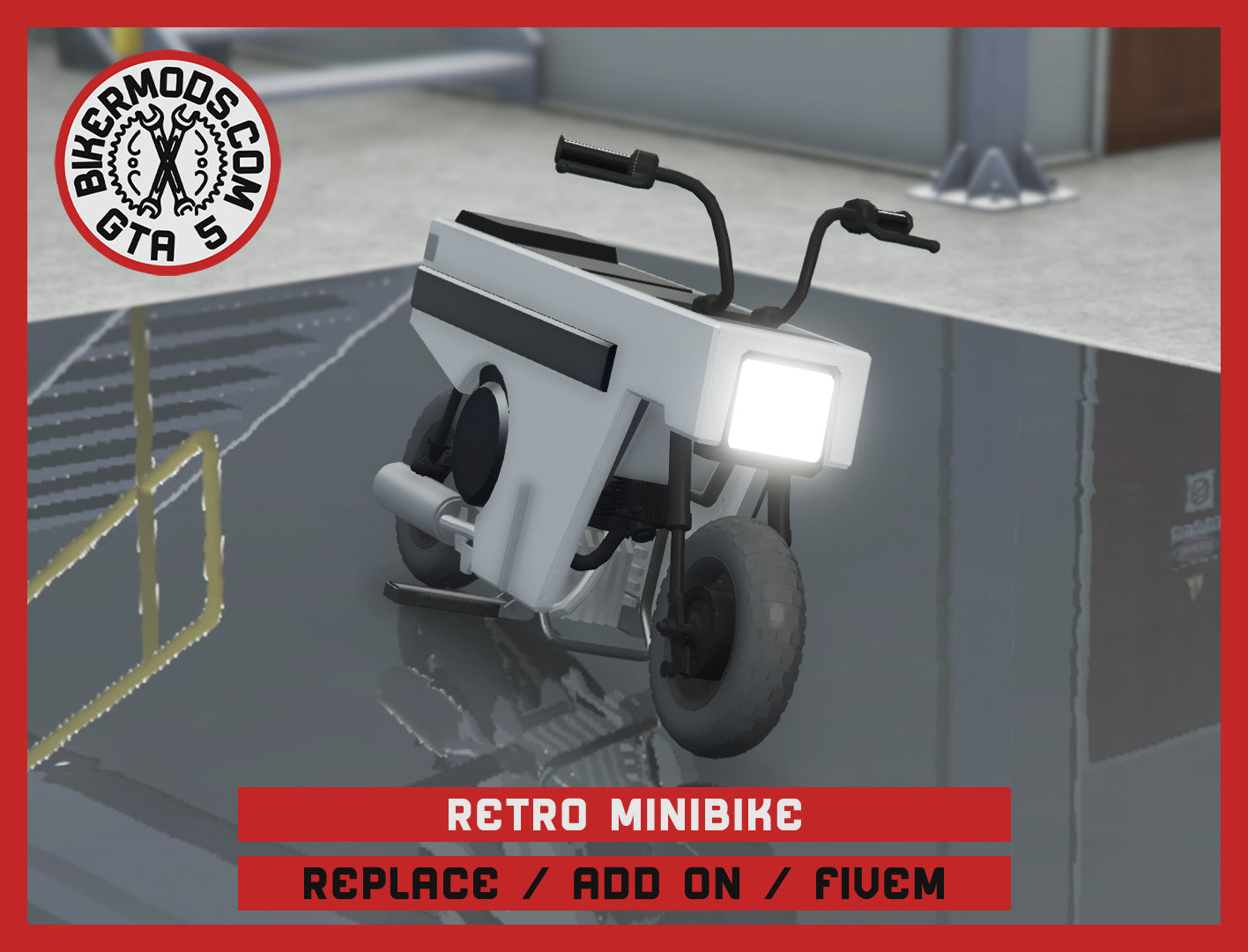 Retro Minibike (Replace / Add On / FiveM) 23k Poly