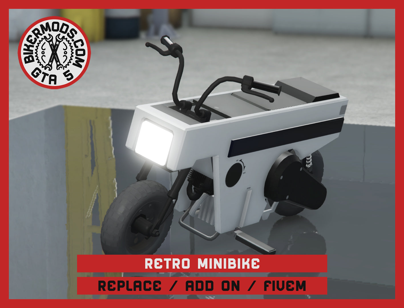 Retro Minibike (Replace / Add On / FiveM) 23k Poly