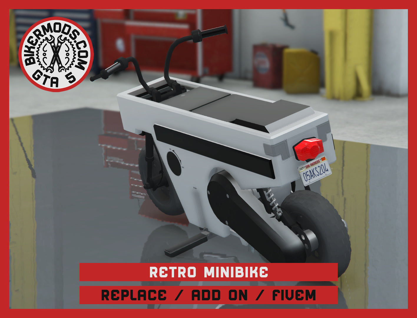 Retro Minibike (Replace / Add On / FiveM) 23k Poly