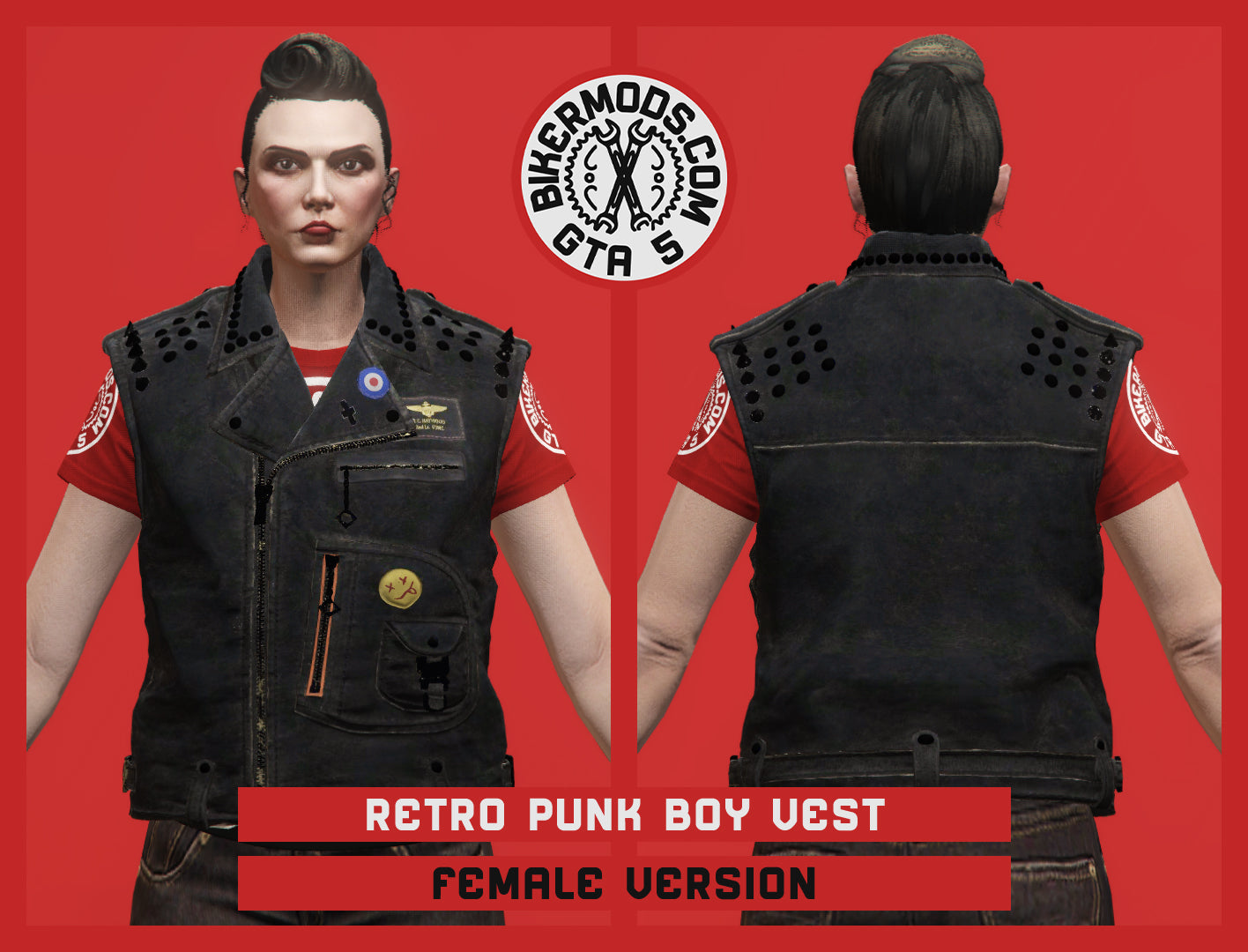 Retro Punk Boy Vest (Female)