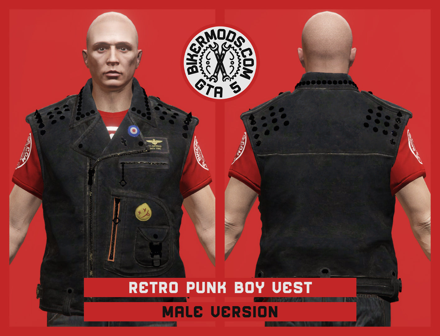 Retro Punk Boy Vest (Male)