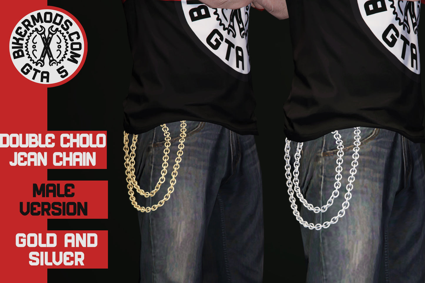 Right Cholo Double Jean Chain