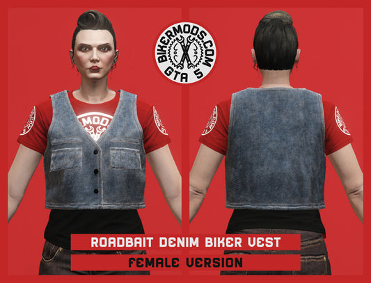 Roadbait Denim Biker Vest (Female)