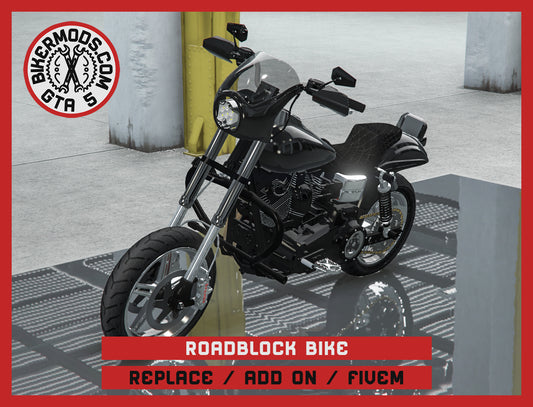 Roadblock Bike (Replace / Add On / FiveM) 410k Poly