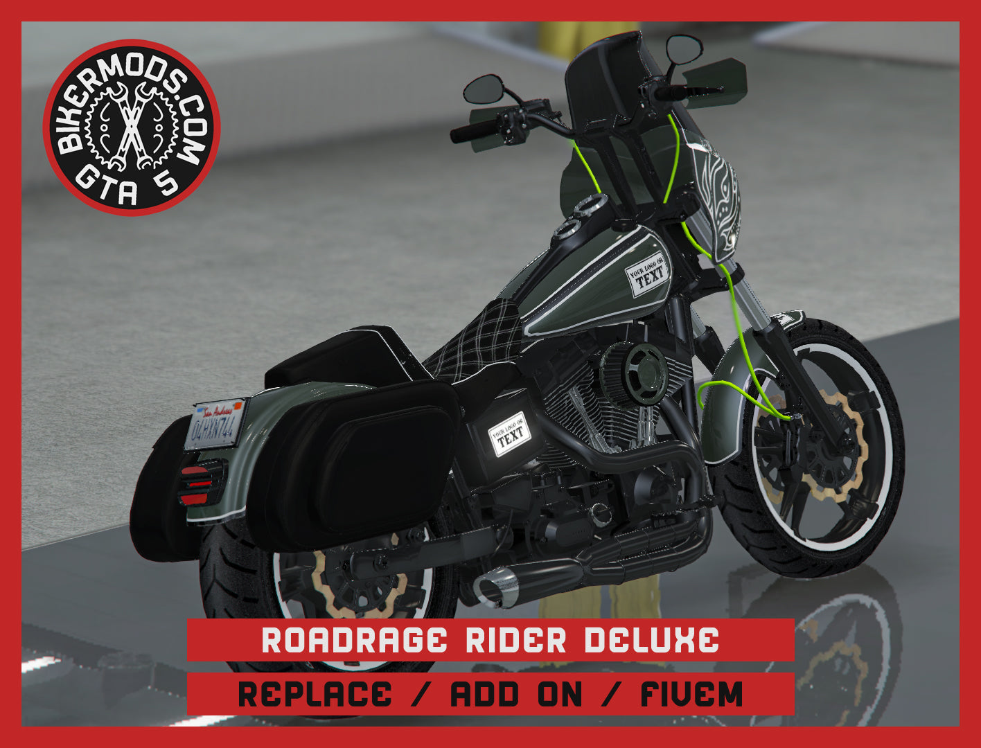 Roadrage Rider Deluxe (Replace / Add On / FiveM) 375k Poly
