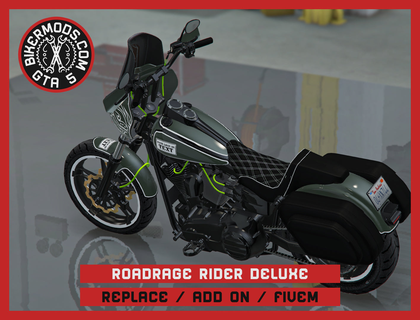 Roadrage Rider Deluxe (Replace / Add On / FiveM) 375k Poly
