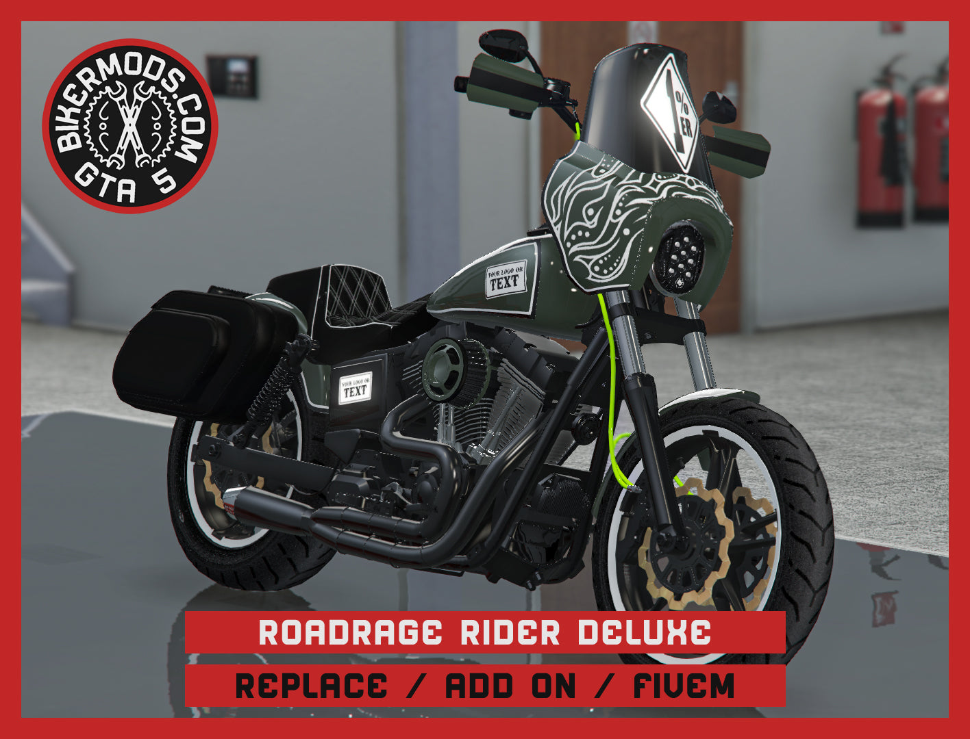 Roadrage Rider Deluxe (Replace / Add On / FiveM) 375k Poly