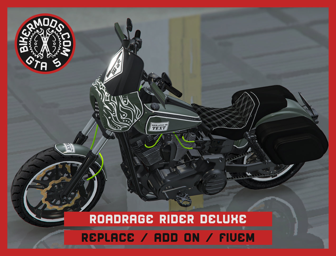 Roadrage Rider Deluxe (Replace / Add On / FiveM) 375k Poly