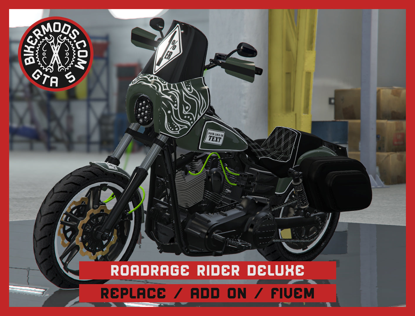 Roadrage Rider Deluxe (Replace / Add On / FiveM) 375k Poly
