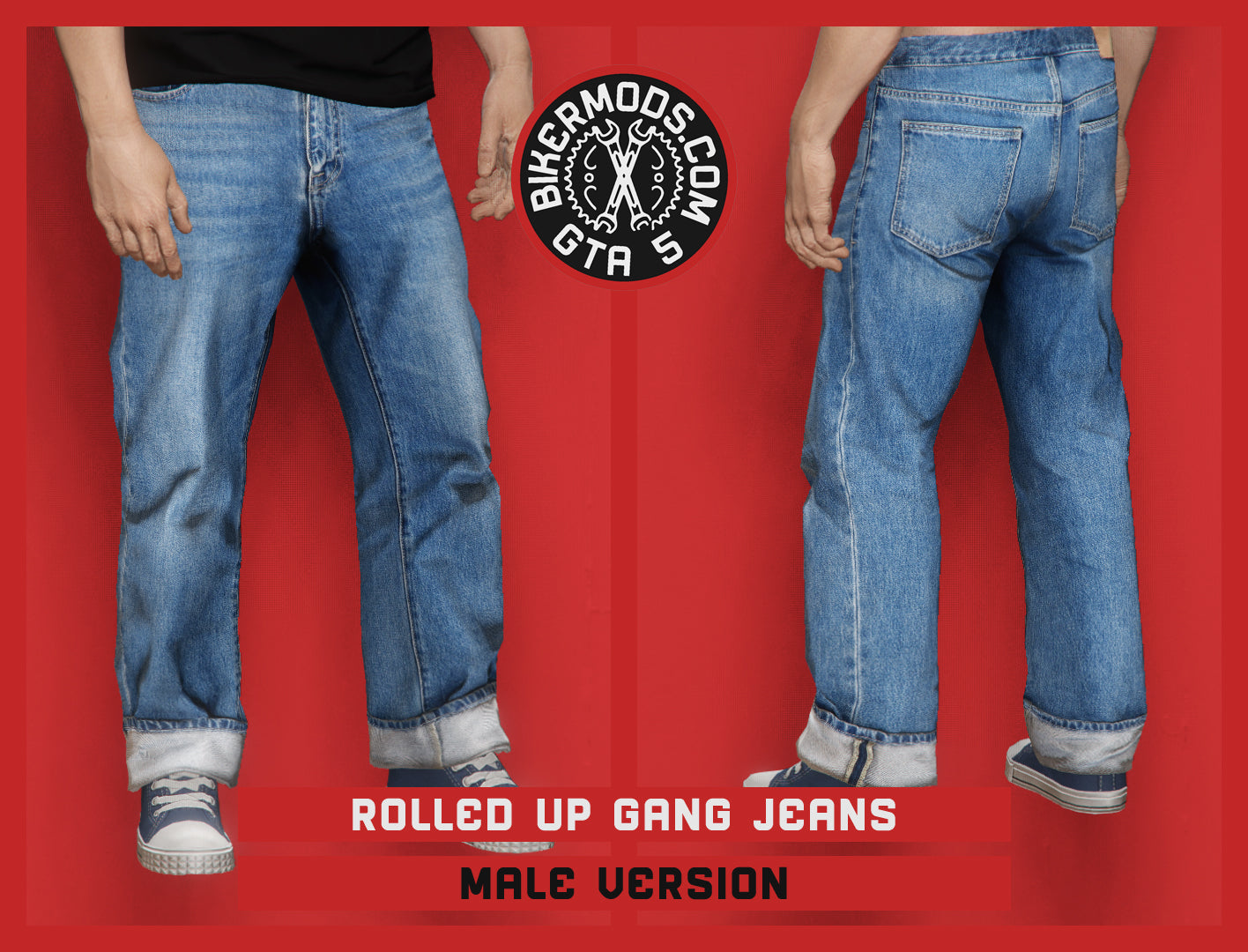 Rolled Up Gang Jeans (Male)
