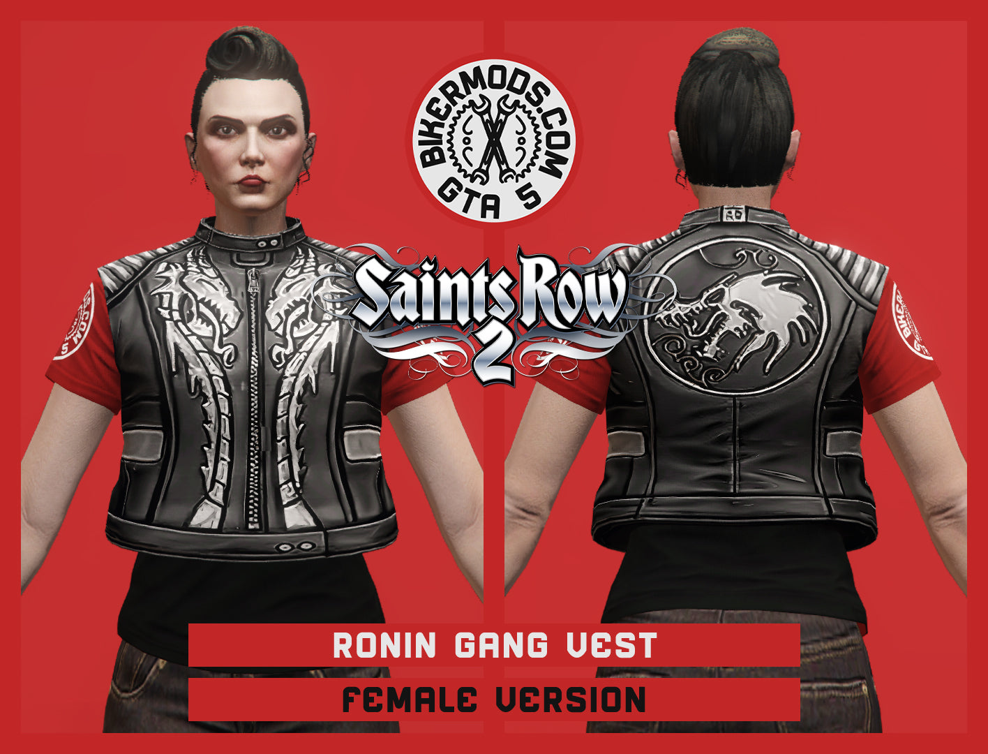 Ronin Gang Vest (Female) Stealth Shorty Style