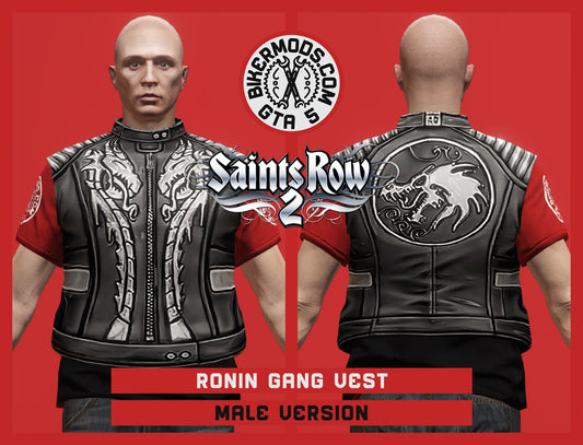 Ronin Gang Vest (Male) Stealth Shorty Style