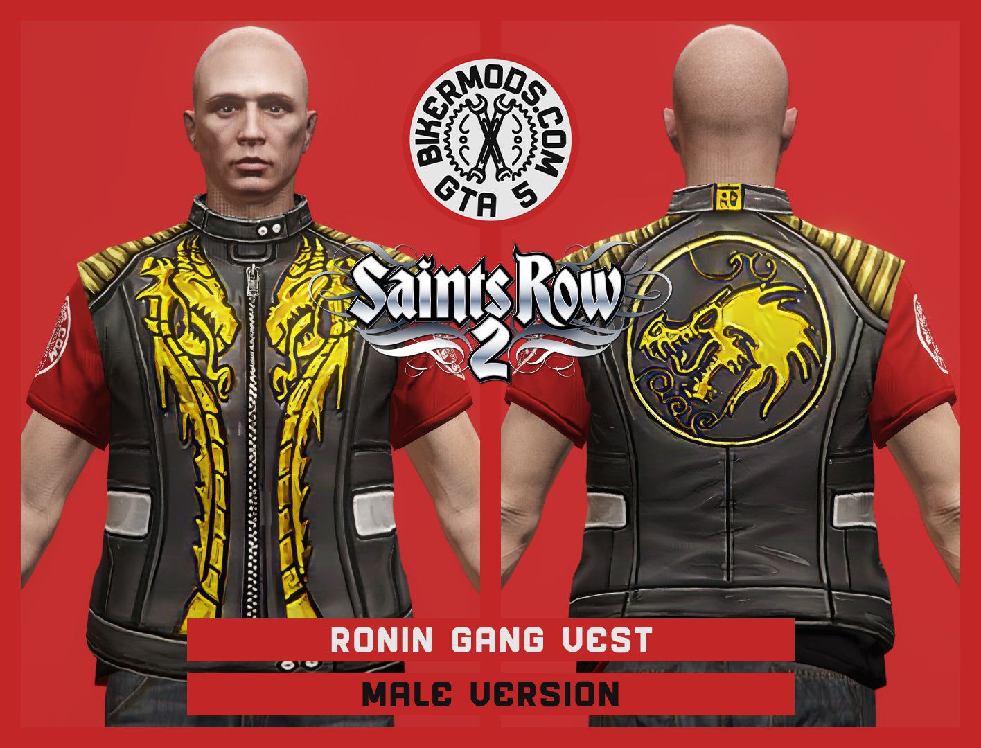 Ronin Gang Vest (Male) Saints Row 2