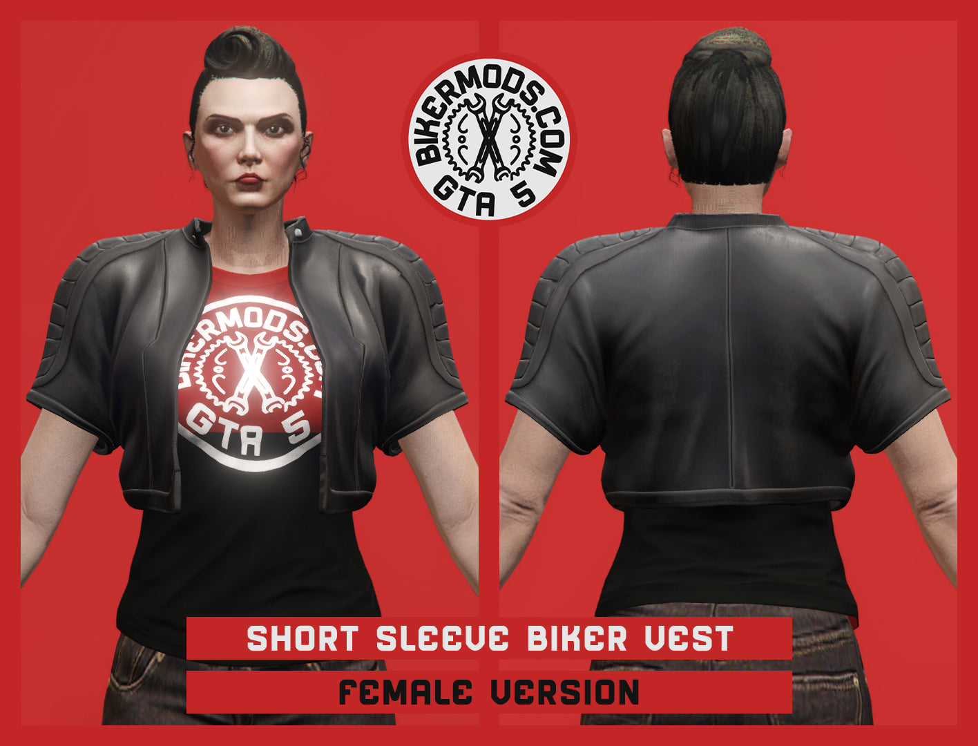 Short Sleeve Biker Vest (Female)