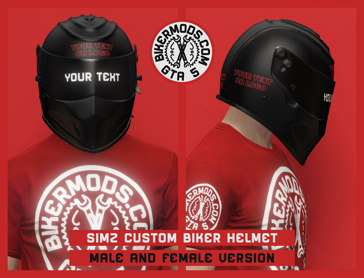 Simz Custom Biker Helmet