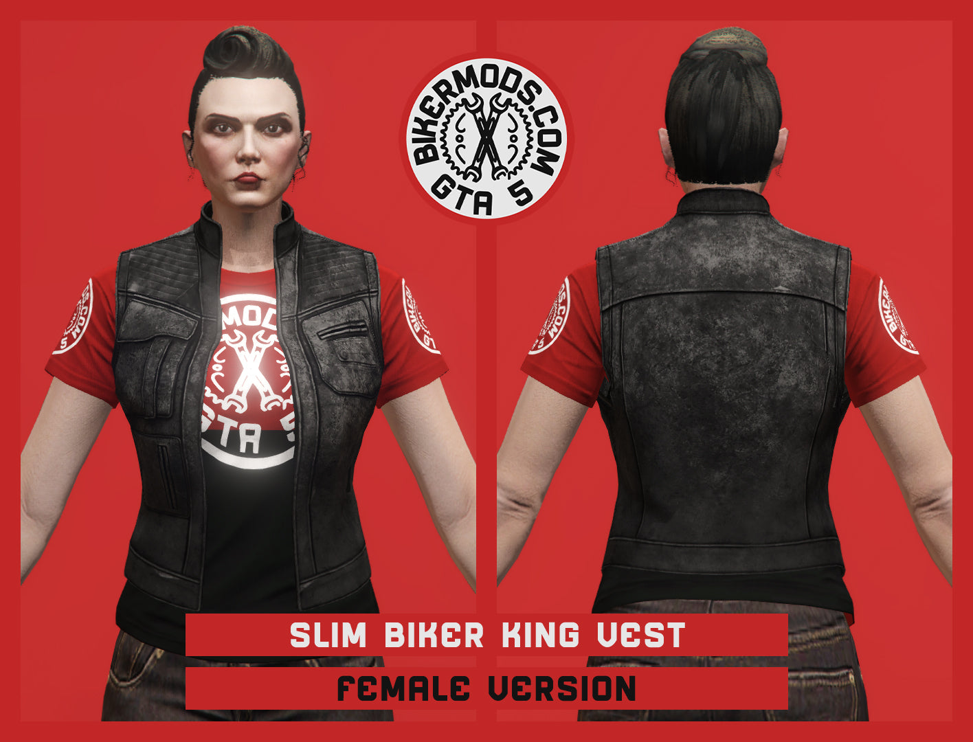 Slim Biker King Vest (Female)