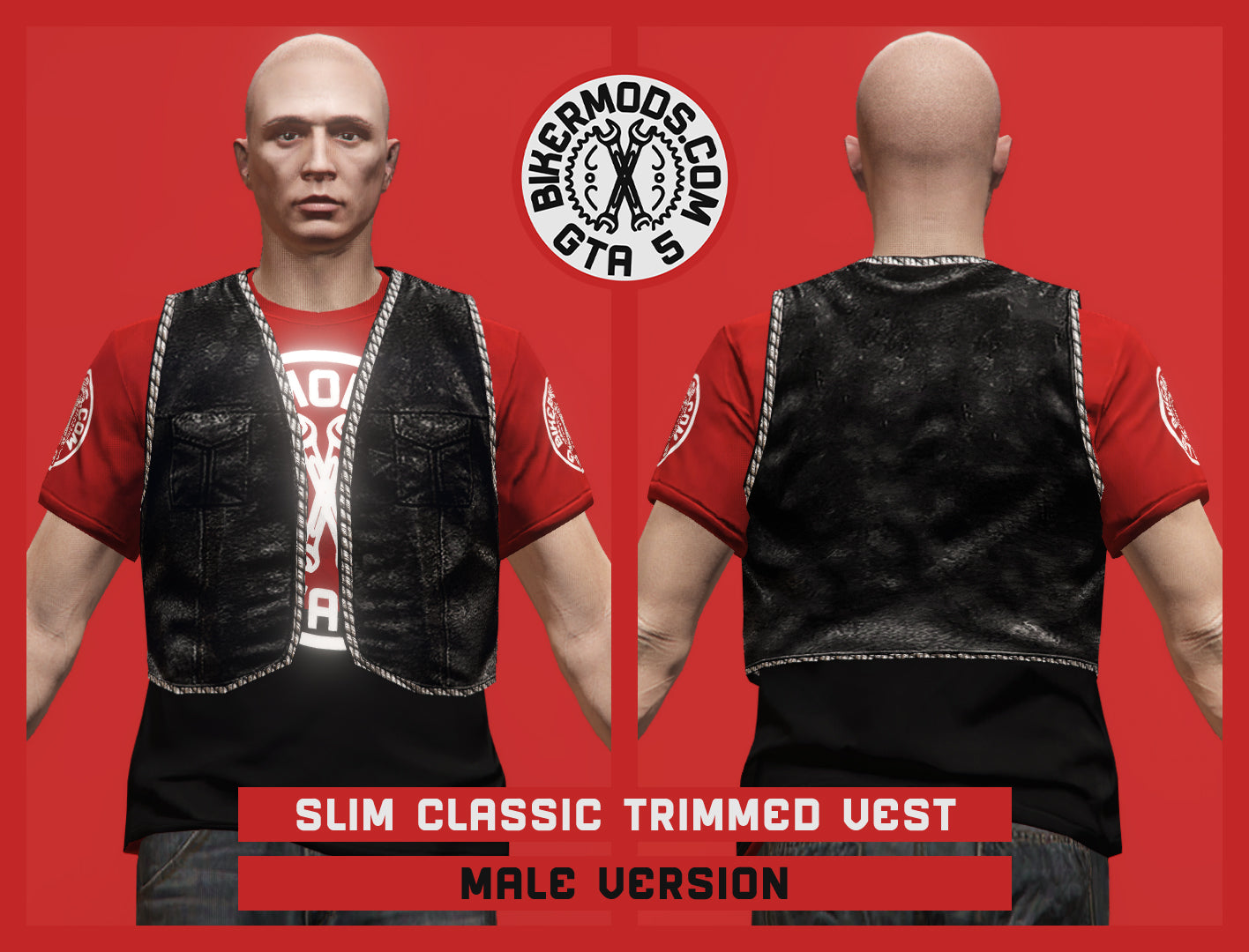 Slim Classic Trimmed Vest (Male)