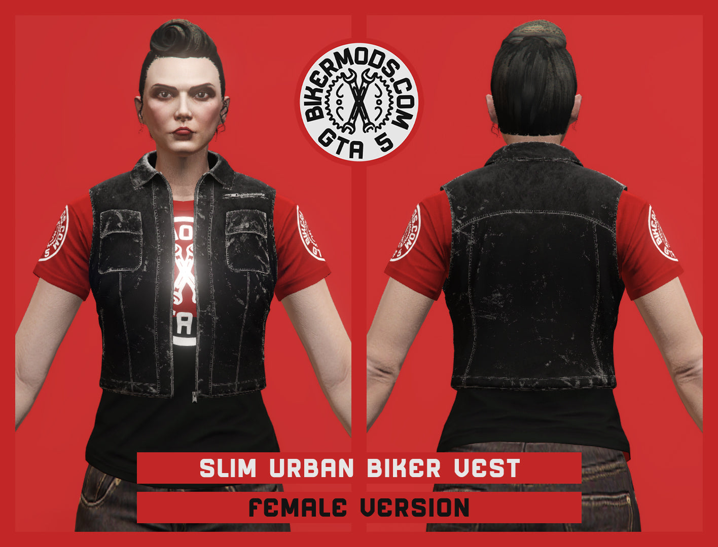 Slim Urban Biker Vest (Female)