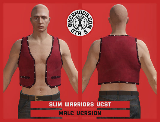 Slim Warriors Style Vest (Male) Open Style