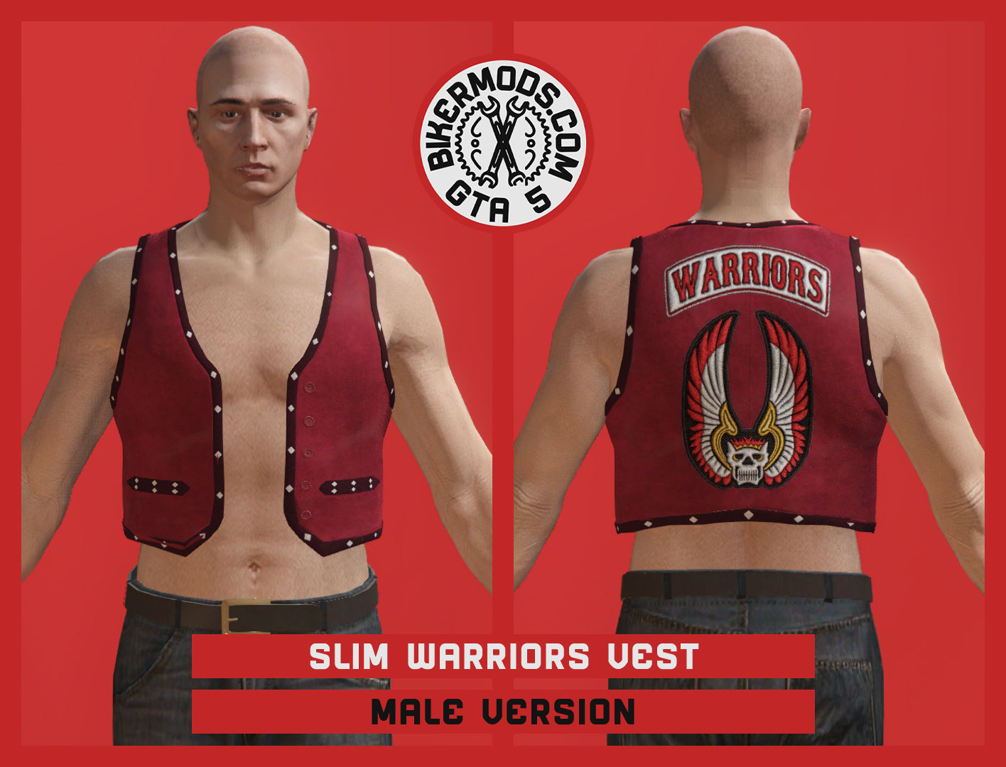 Slim Warriors Vest (Male) Open Style