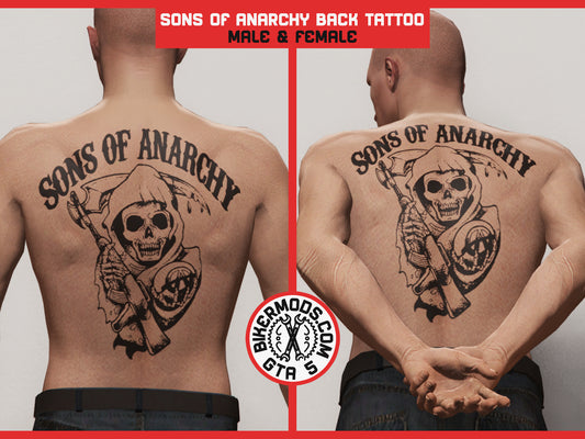 Sons of Anarchy Bold Ink Back Tattoo