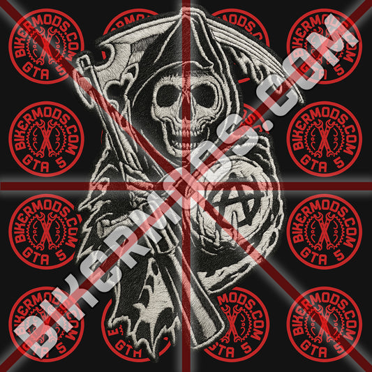 Sons of Anarchy MC Reaper (Realistic Embroidery)