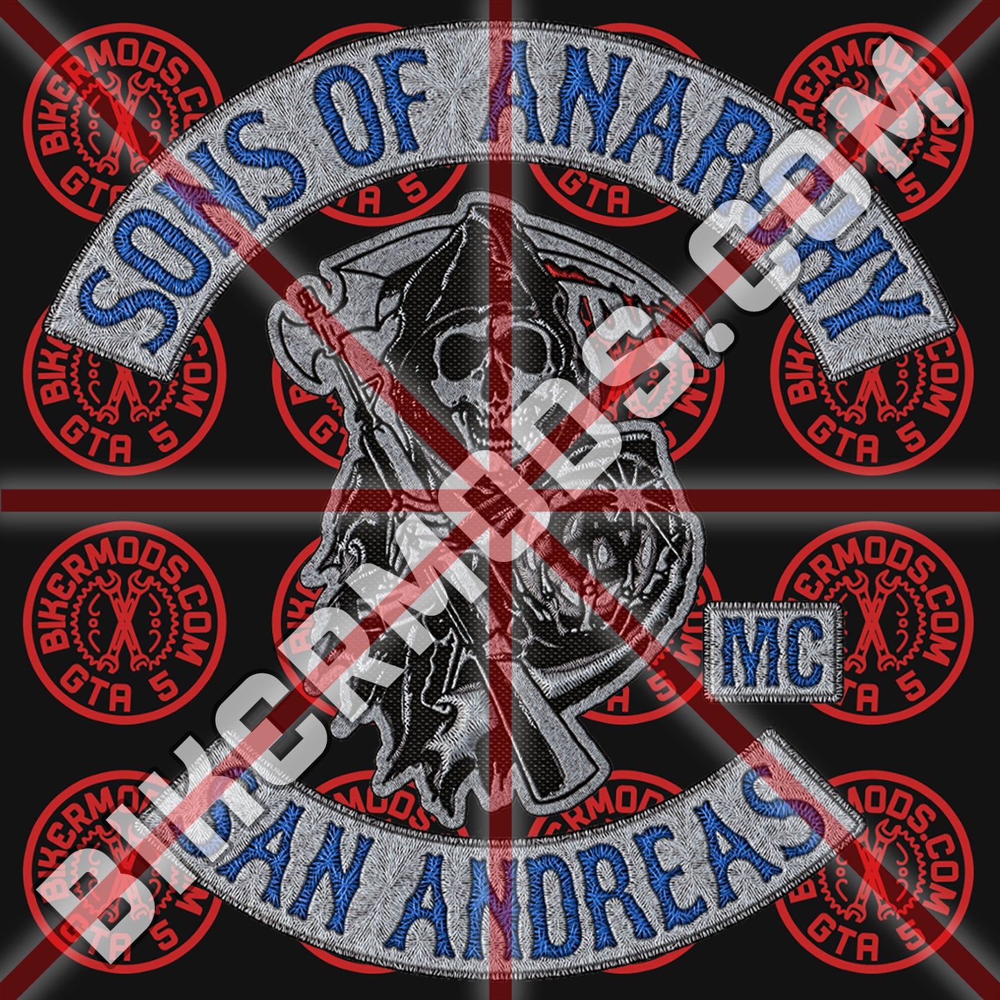 Sons of Anarchy MC (San Andreas) Light Blue Style