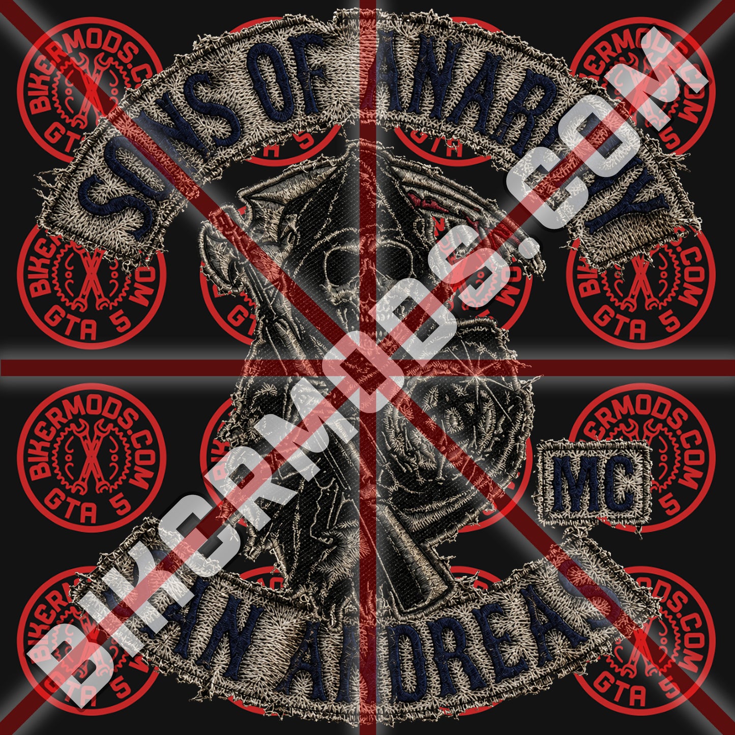 Sons of Anarchy MC (San Andreas) Ripped Worn Down Style