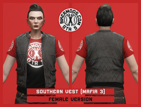 Southern Vest (Female) Black Style from Mafia 3