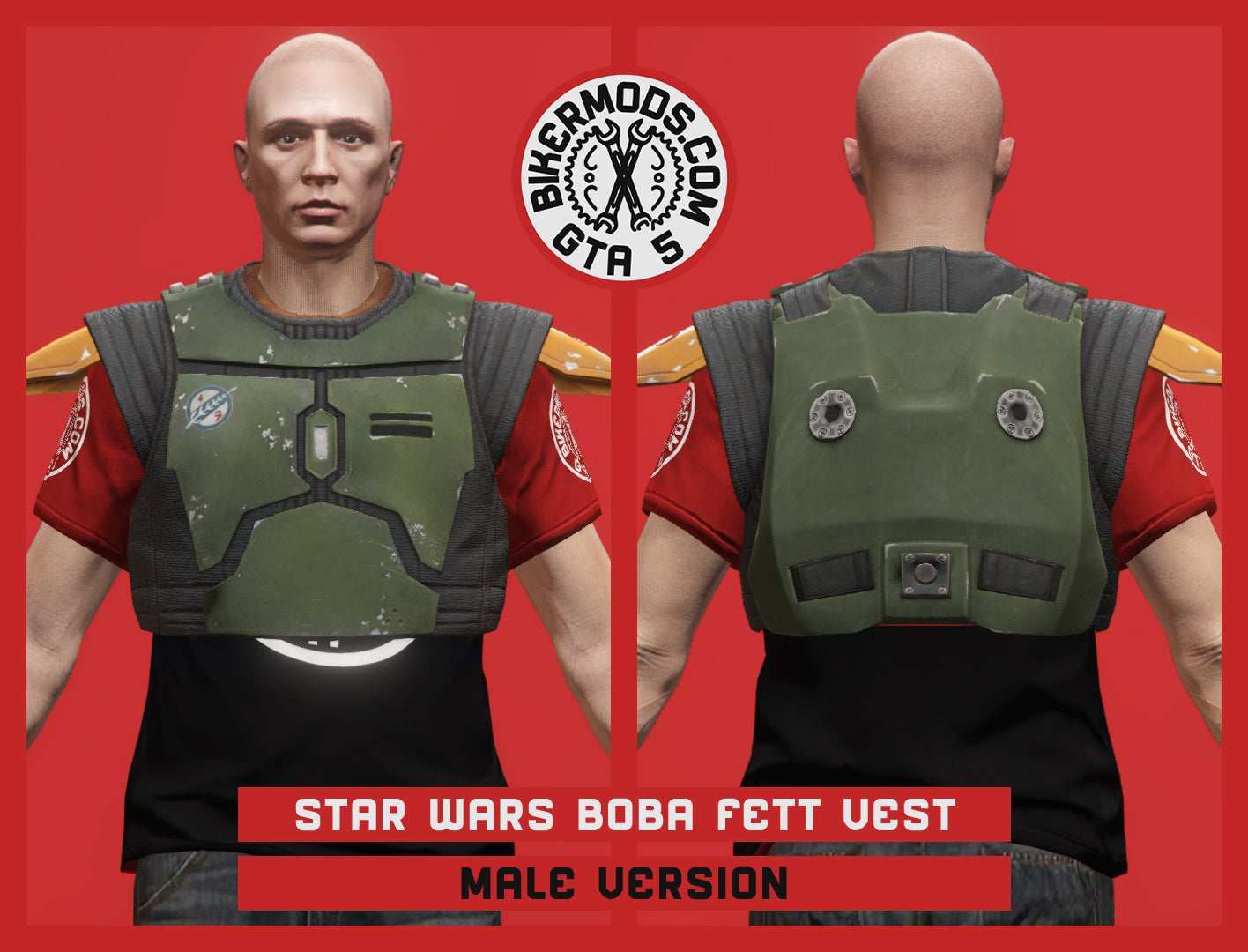 Star Wars Boba Fett Style Vest (Male)