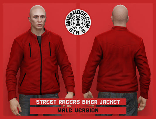 Street Racers Red Biker Jacket (Male)