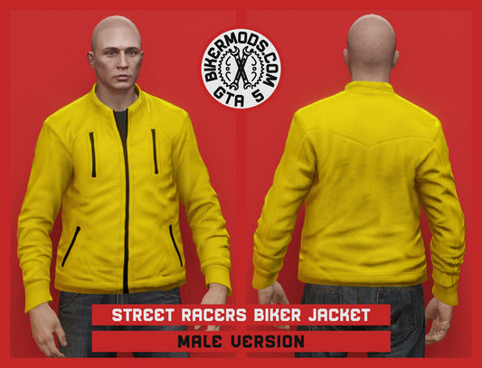 Street Racers Yellow Biker Jacket (Male)