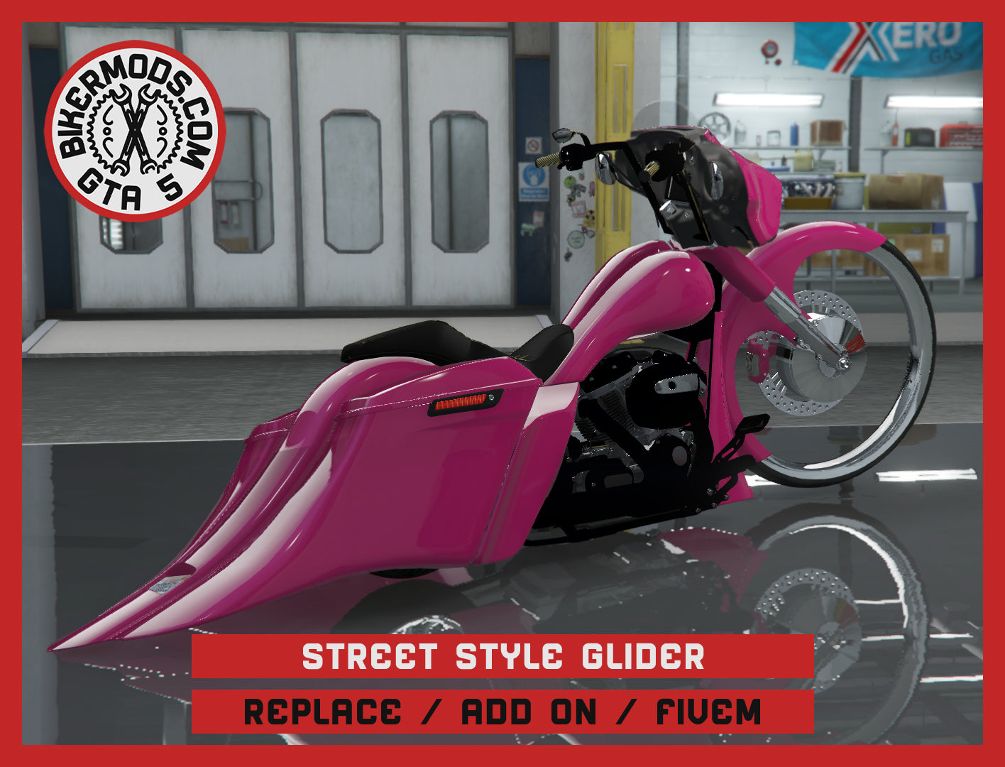 Street Style Glider (Replace Add On FiveM) 225k Poly (Glass Style Wheel)