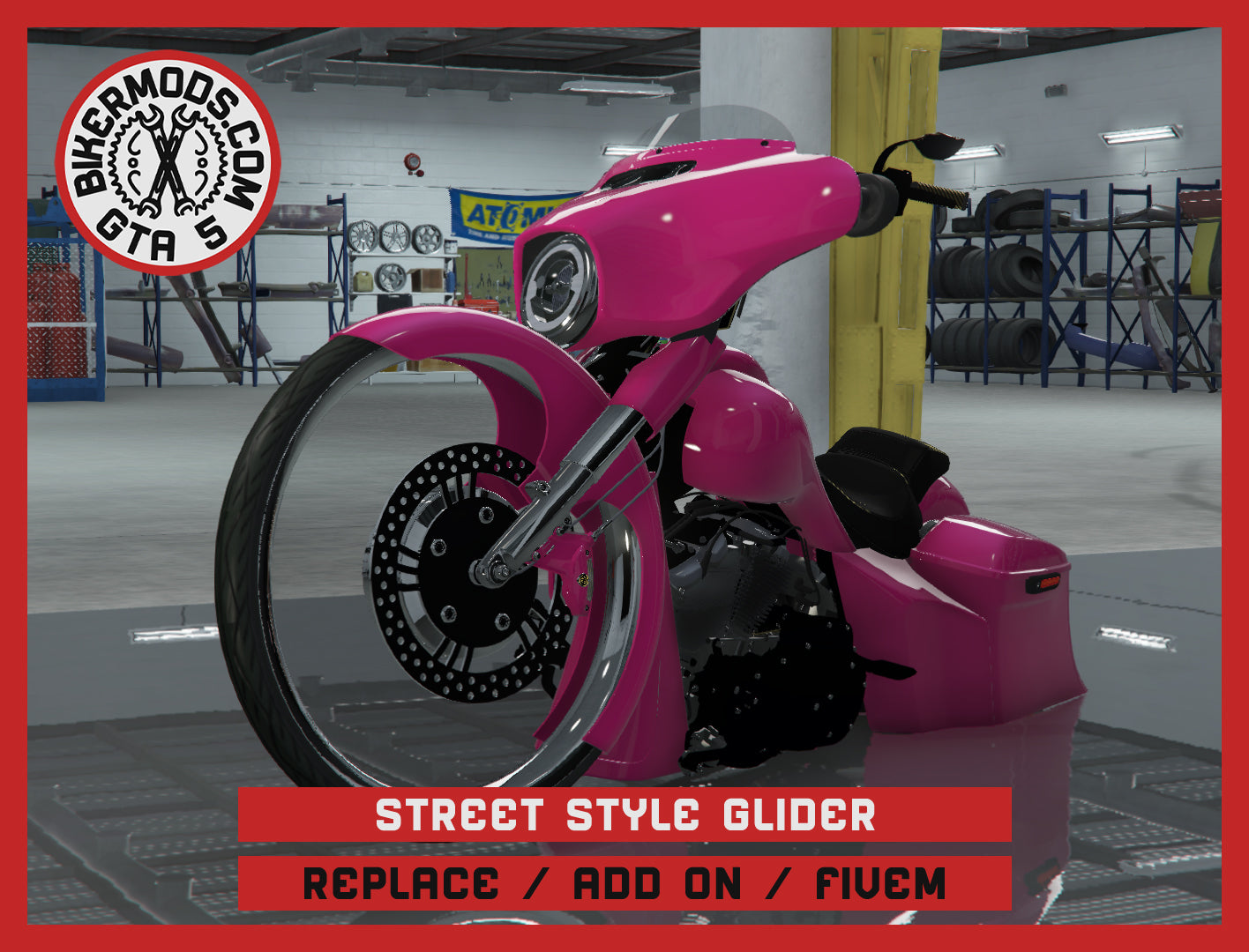 Street Style Glider (Replace Add On FiveM) 225k Poly (Glass Style Wheel)