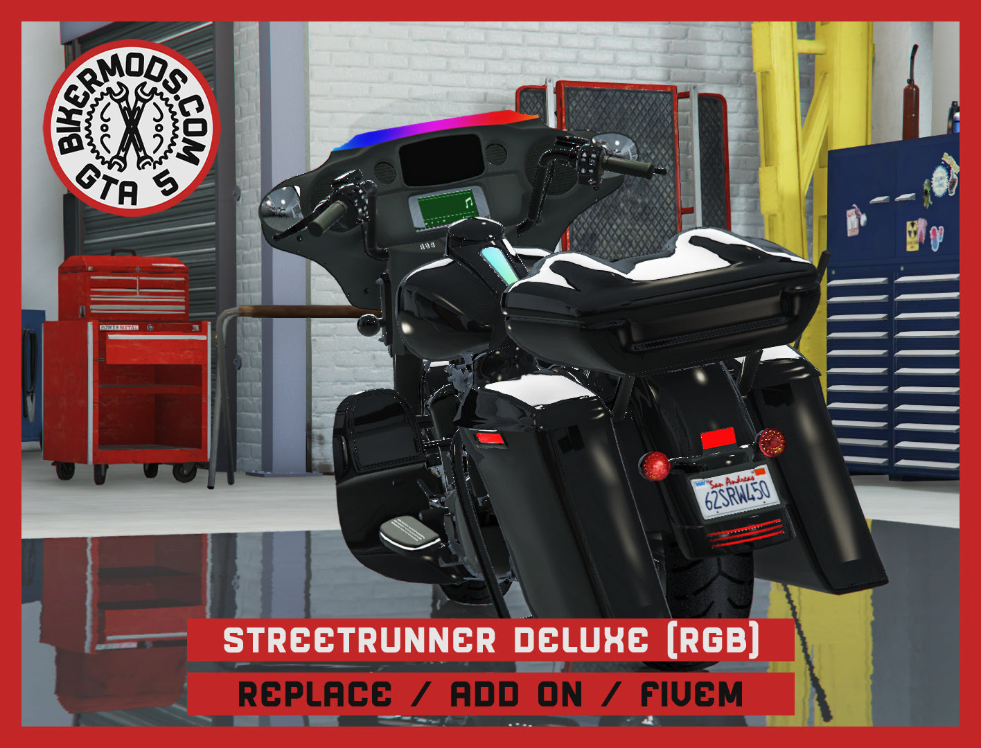 Streetrunner Deluxe Animated RGB Lights (Replace / Add On / FiveM) 218k Poly