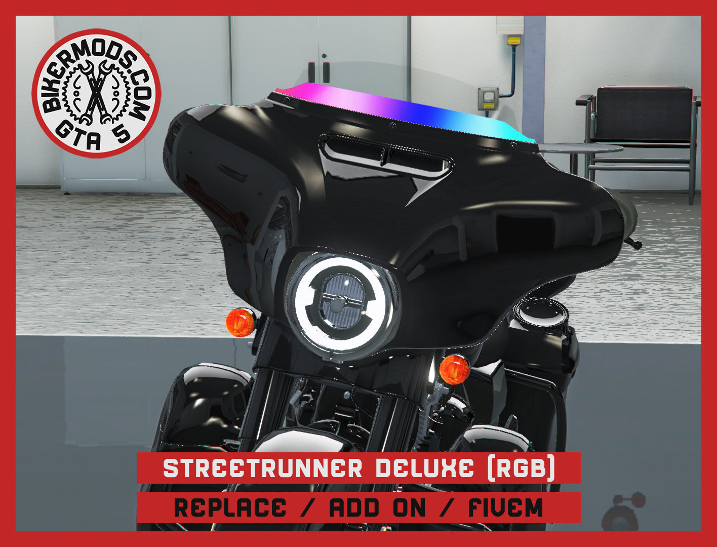 Streetrunner Deluxe Animated RGB Lights (Replace / Add On / FiveM) 218k Poly