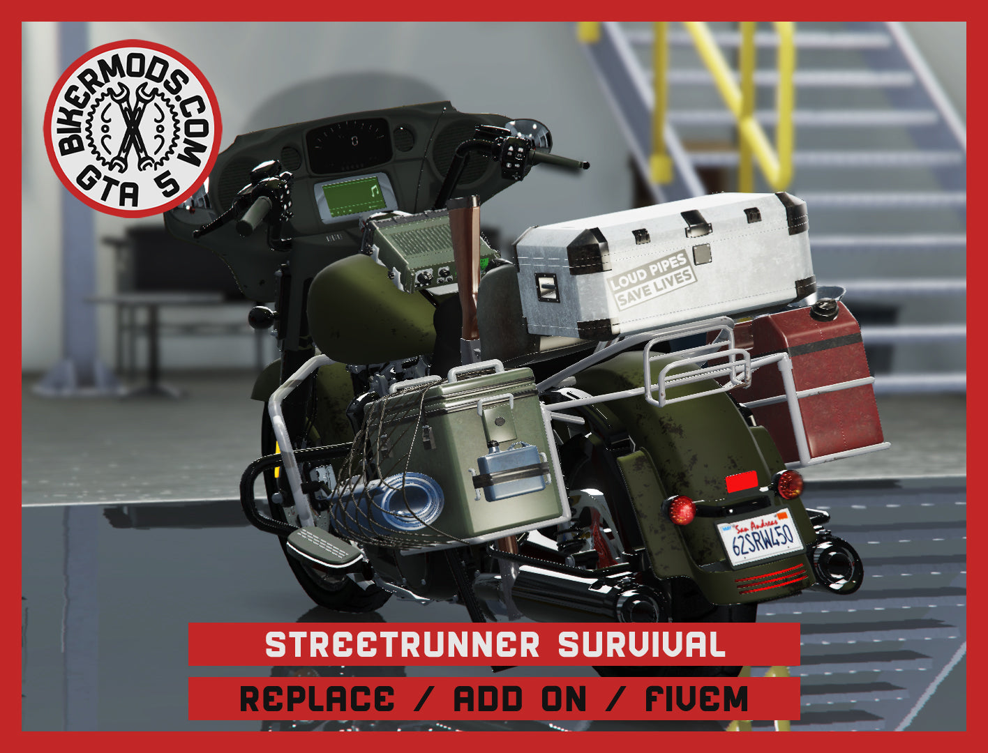 Streetrunner Survival (Replace / Add On / FiveM) 307k Poly