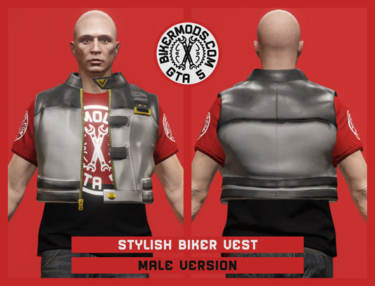 Stylish Biker Vest (Male)