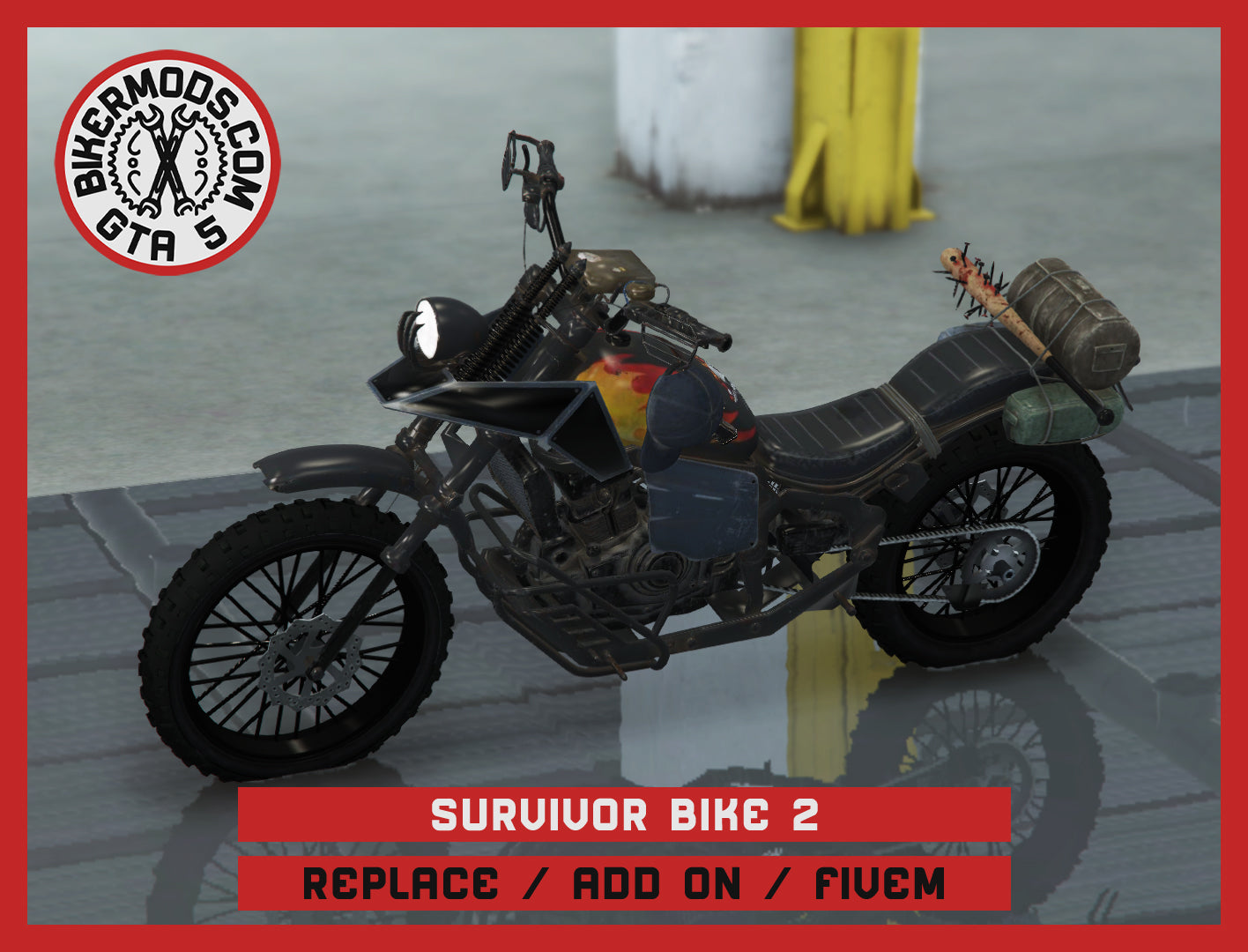 Survivor Bike 2 (Replace / Add On / FiveM) 112k Poly