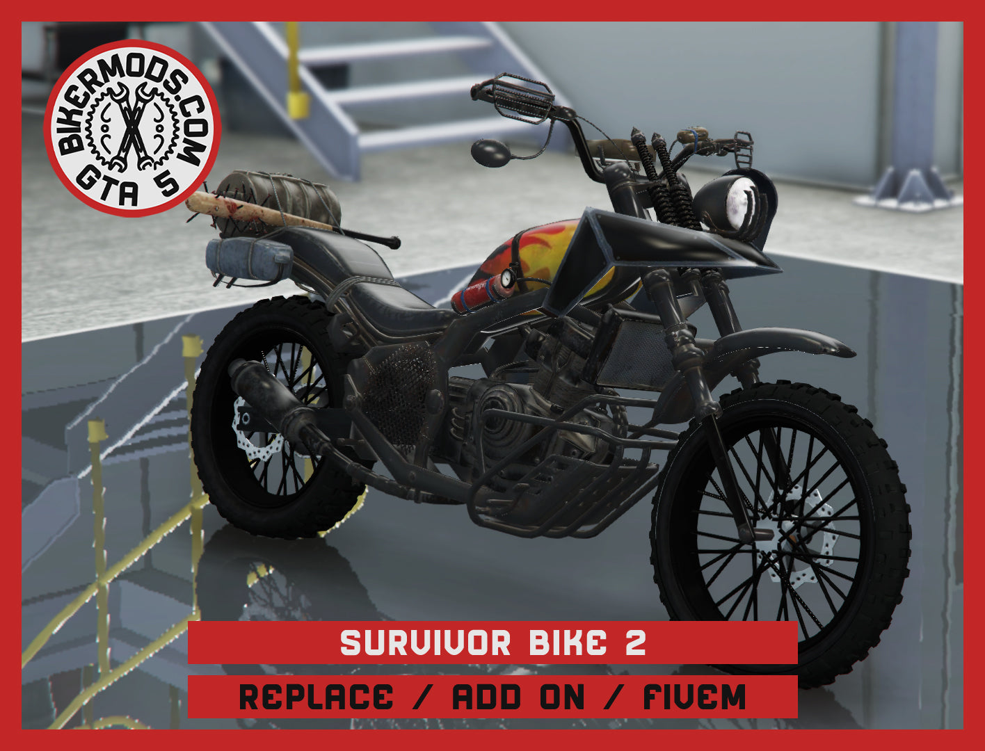 Survivor Bike 2 (Replace / Add On / FiveM) 112k Poly