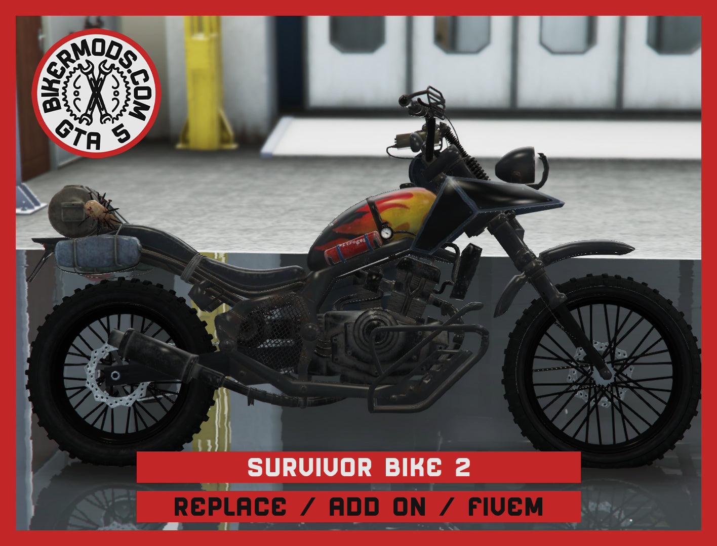 Survivor Bike 2 (Replace / Add On / FiveM) 112k Poly